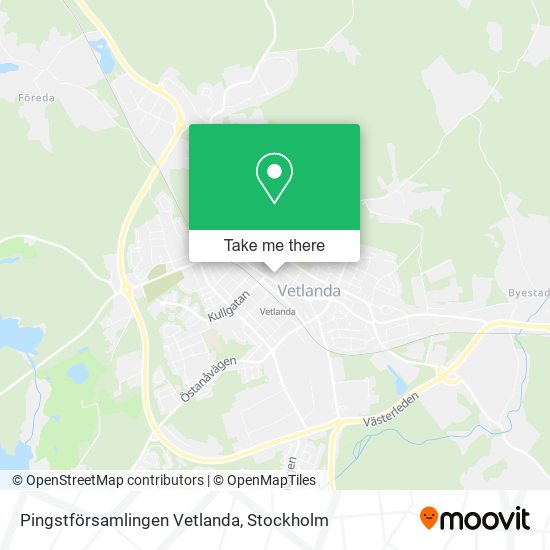 Pingstförsamlingen Vetlanda map