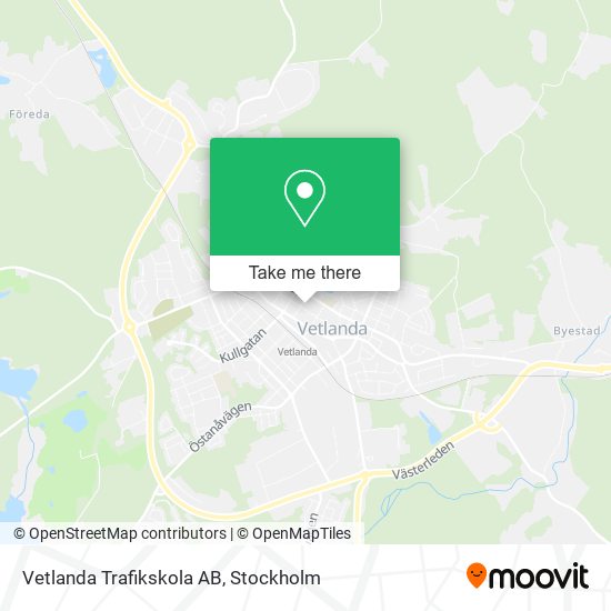 Vetlanda Trafikskola AB map