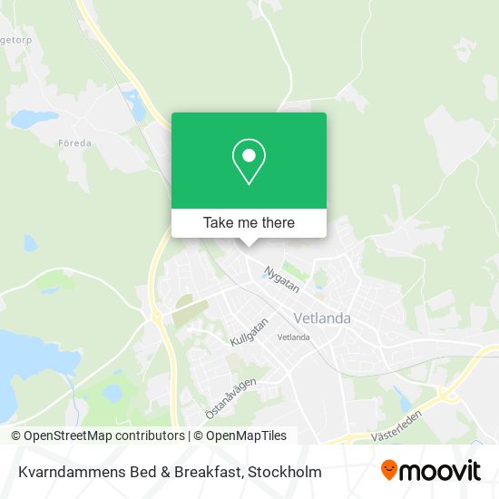 Kvarndammens Bed & Breakfast map