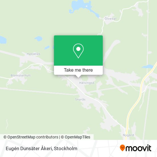 Eugén Dunsäter Åkeri map