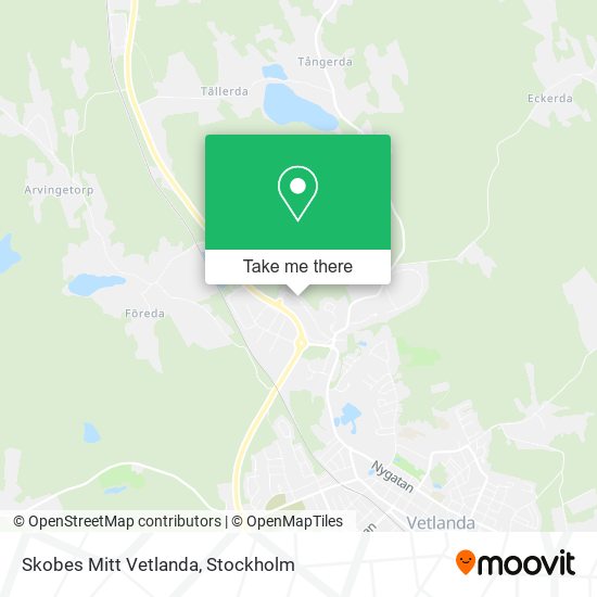 Skobes Mitt Vetlanda map