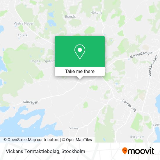 Vickans Tomtaktiebolag map