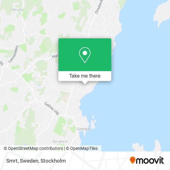 Smrt, Sweden map