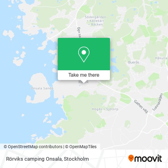Rörviks camping Onsala map
