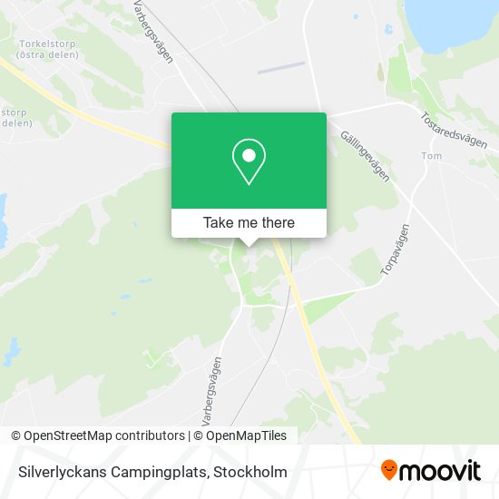 Silverlyckans Campingplats map