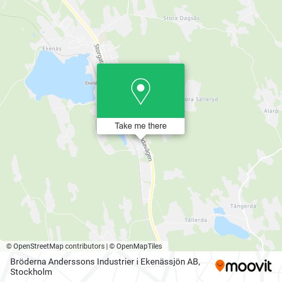 Bröderna Anderssons Industrier i Ekenässjön AB map