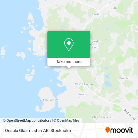 Onsala Glasmästeri AB map