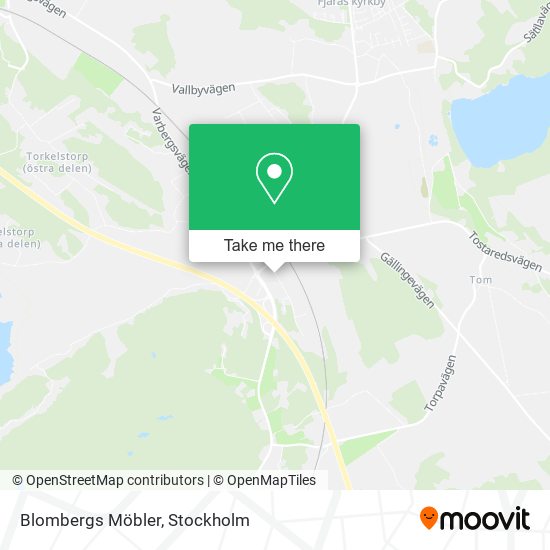 Blombergs Möbler map