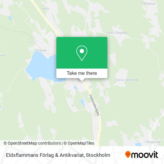 Eldsflammans Förlag & Antikvariat map