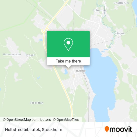 Hultsfred bibliotek map