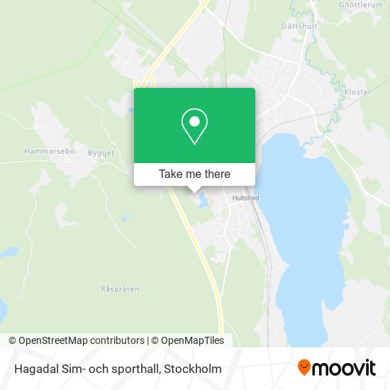 Hagadal Sim- och sporthall map