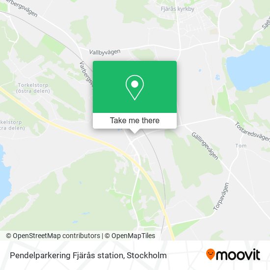 Pendelparkering Fjärås station map