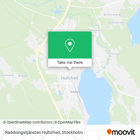 Räddningstjänsten Hultsfred map