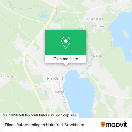 Filadelfiaförsamlingen Hultsfred map