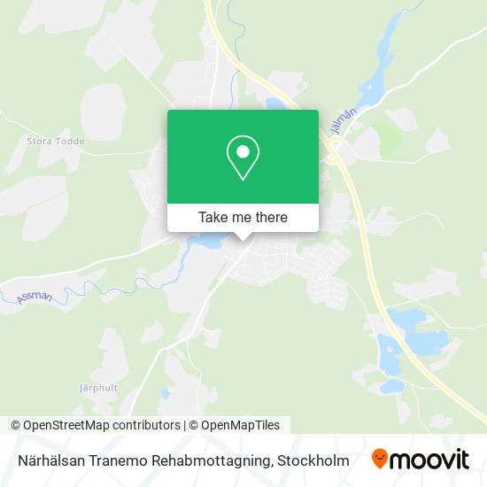 Närhälsan Tranemo Rehabmottagning map