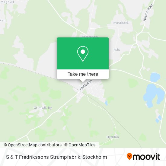 S & T Fredrikssons Strumpfabrik map