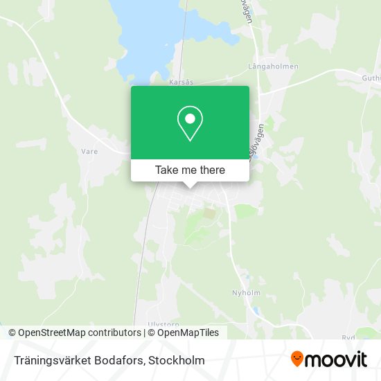 Träningsvärket Bodafors map