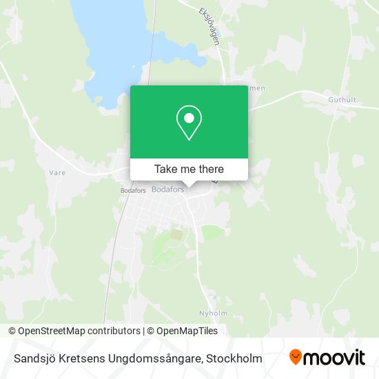 Sandsjö Kretsens Ungdomssångare map