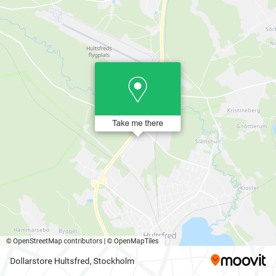 Dollarstore Hultsfred map