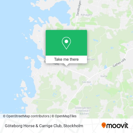 Göteborg Horse & Carrige Club map