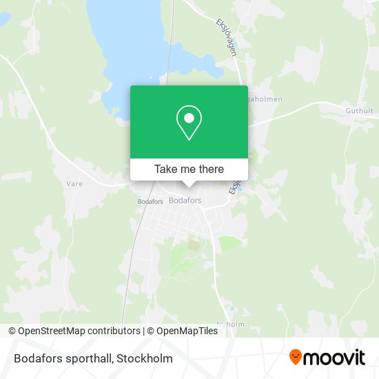 Bodafors sporthall map