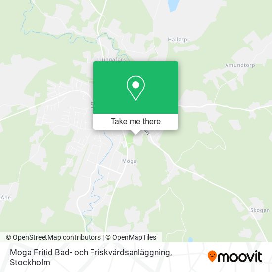 Moga Fritid Bad- och Friskvårdsanläggning map