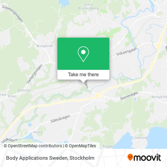 Body Applications Sweden map