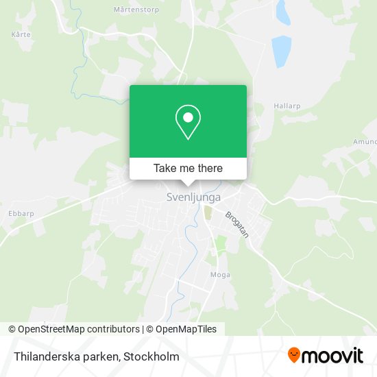 Thilanderska parken map