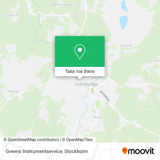 Greens Instrumentservice map