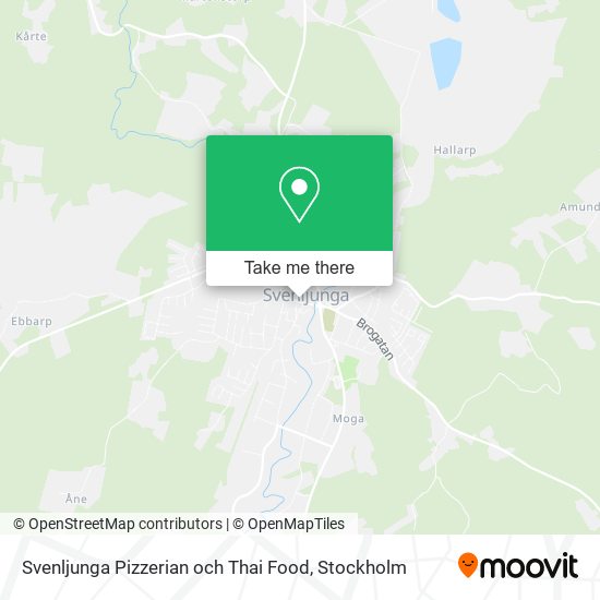 Svenljunga Pizzerian och Thai Food map