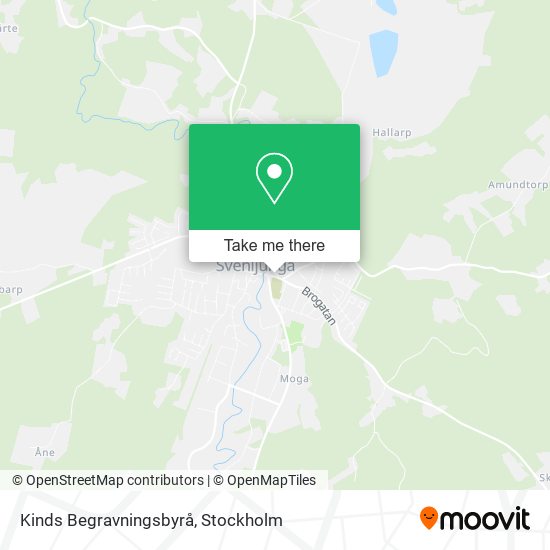 Kinds Begravningsbyrå map