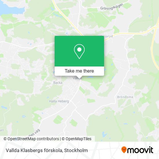 Vallda Klasbergs förskola map