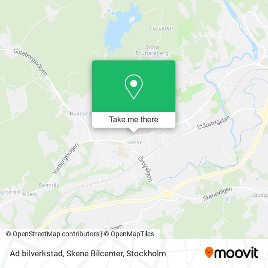 Ad bilverkstad, Skene Bilcenter map