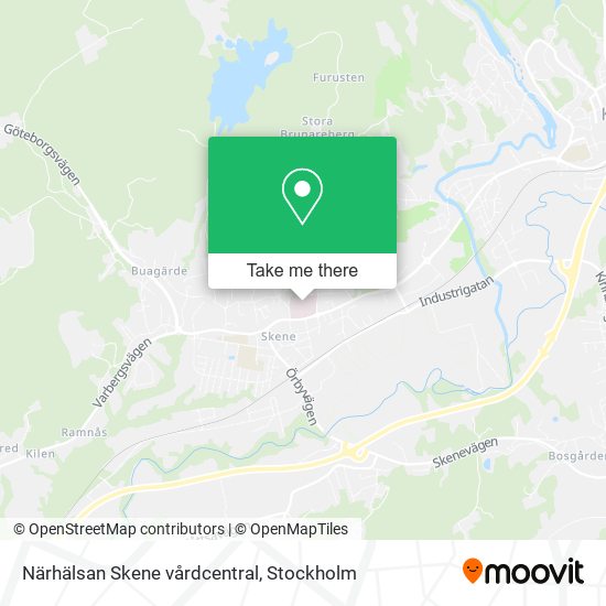 Närhälsan Skene vårdcentral map
