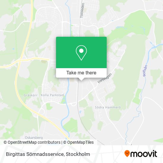 Birgittas Sömnadsservice map