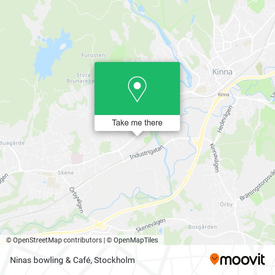 Ninas bowling & Café map