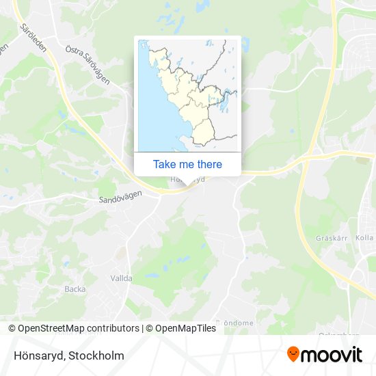 Hönsaryd map