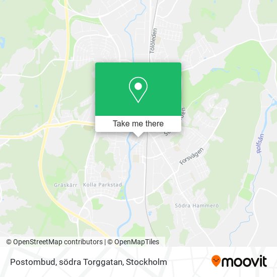 Postombud, södra Torggatan map