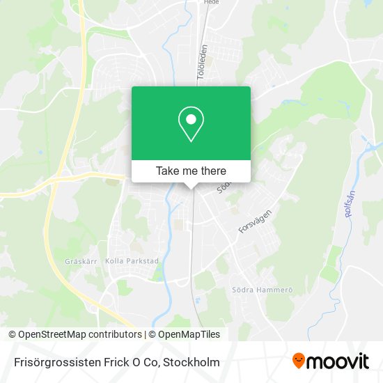 Frisörgrossisten Frick O Co map