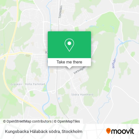 Kungsbacka Hålabäck södra map