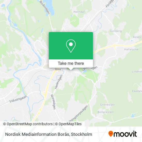 Nordisk Mediainformation Borås map