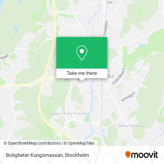 Boligheter Kungsmassan map