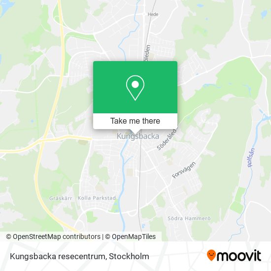 Kungsbacka resecentrum map