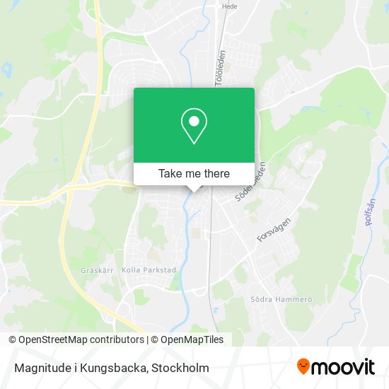 Magnitude i Kungsbacka map