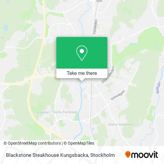 Blackstone Steakhouse Kungsbacka map