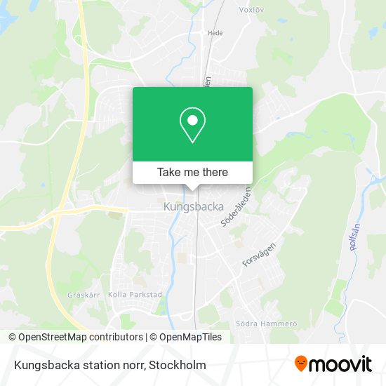 Kungsbacka station norr map