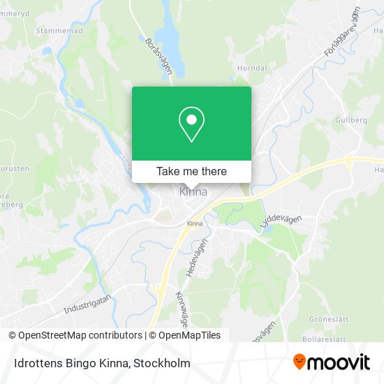 Idrottens Bingo Kinna map