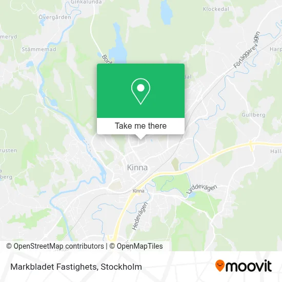 Markbladet Fastighets map