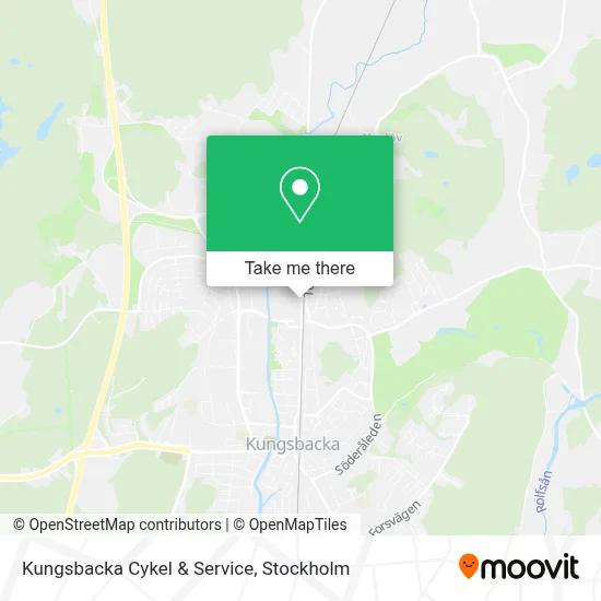 Kungsbacka Cykel & Service map