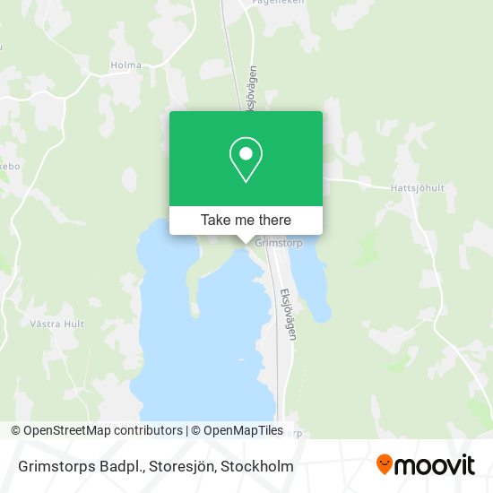 Grimstorps Badpl., Storesjön map